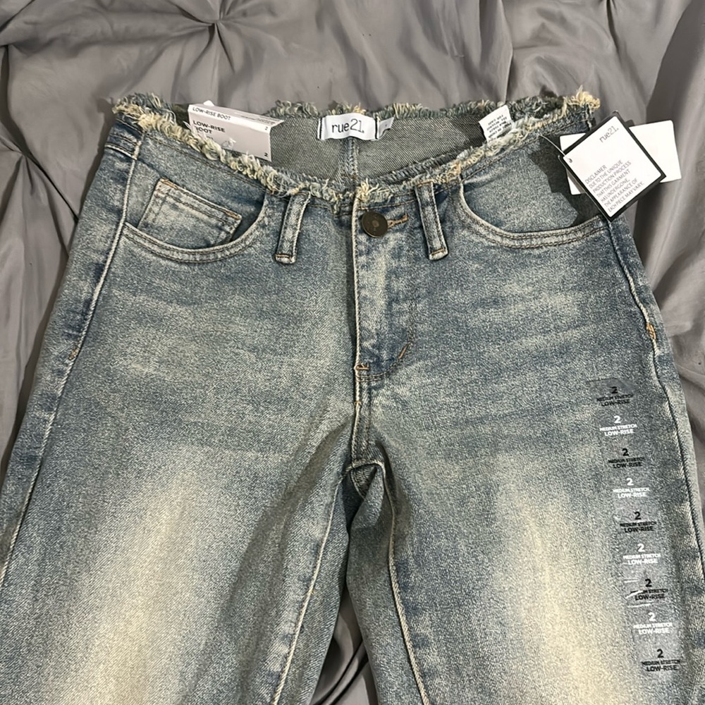 Skinny low rise jeans